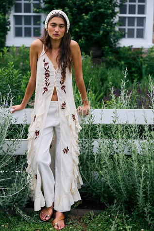 Rosa Embroidered Maxi Top