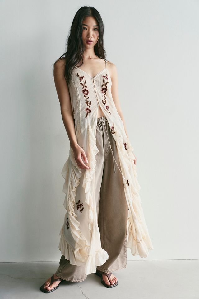 Haut maxi brodé Rosa #3