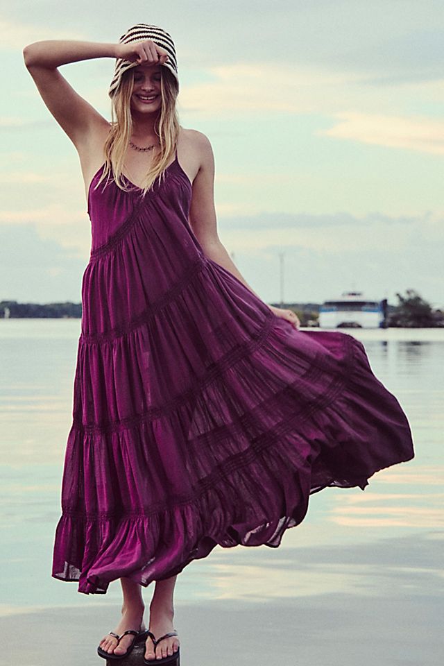long flowy beach dress Summer Dresses for Women 2026 V Neck Floral Maxi Trendy Ruffle Short Sleeve Dresses Elegant High Waiste Vacation Dress Aesthetic Print Casual Sundress : Clothing, Shoes & Regulai Fit Horizon Coast Plunge Neck Maxi