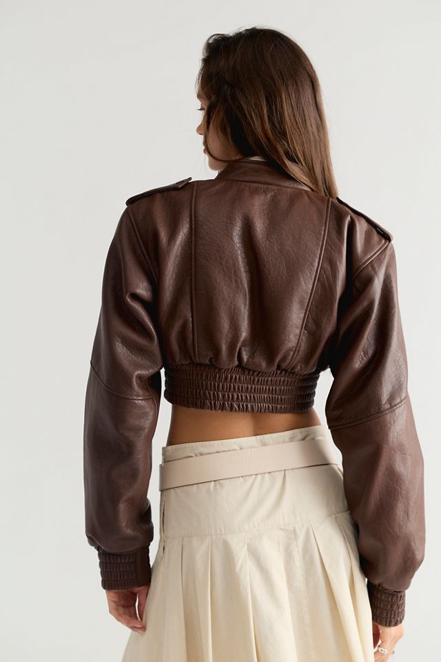 Veste Bomber Courte Understated Leather #1