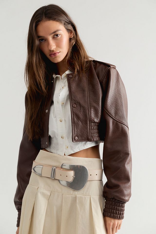 Veste Bomber Courte Understated Leather #3