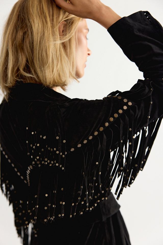 Manteau trench en daim à franges Understated Leather #3