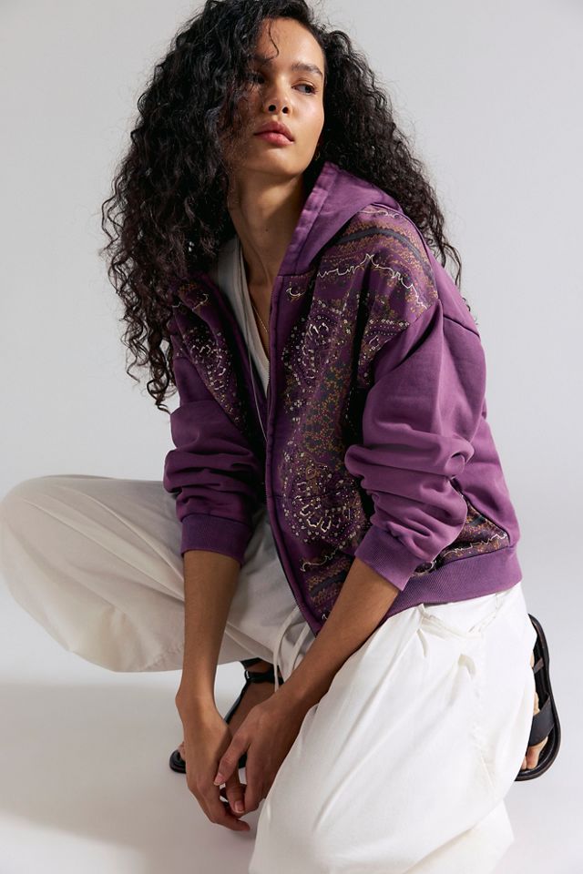 Found Motif Zip-Up Hoodie | Free People