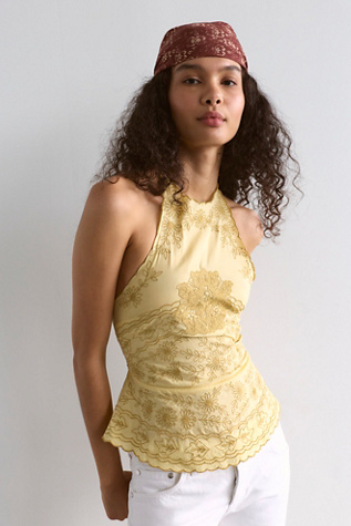 Coastal Bloom Embroidered Top