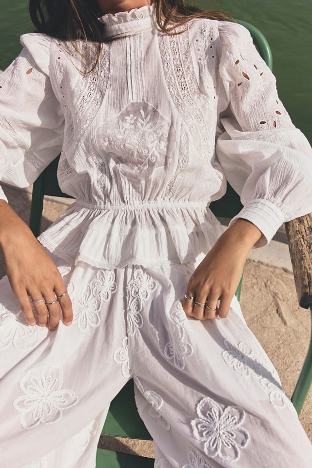Azul Eyelet Blouse #1