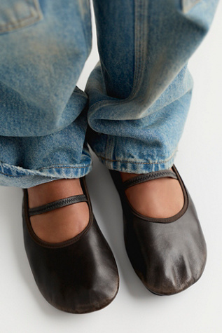 ALOHAS Naira Mary Jane Ballet Flats at Free People in Vintage Brown, Size: EU 38