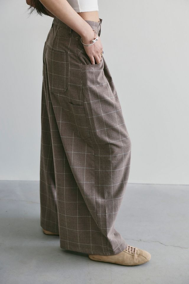Pantalon de costume ample à carreaux About It #3