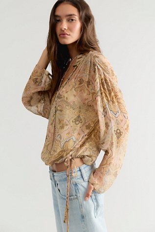 Spell Damask Long Sleeve Blouse
