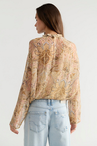 Женская блузка Spell Damask Long Sleeve Blouse, цвет: Chai — фото 2