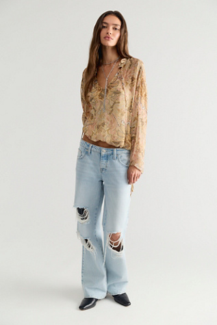 Женская блузка Spell Damask Long Sleeve Blouse, цвет: Chai — фото 3