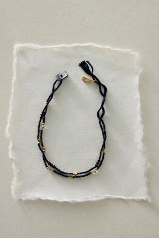 Bracelet de cheville Muse en perles semi-précieuses