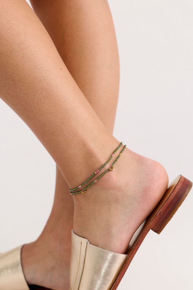 Muse Semi-Precious Beaded Anklet #4