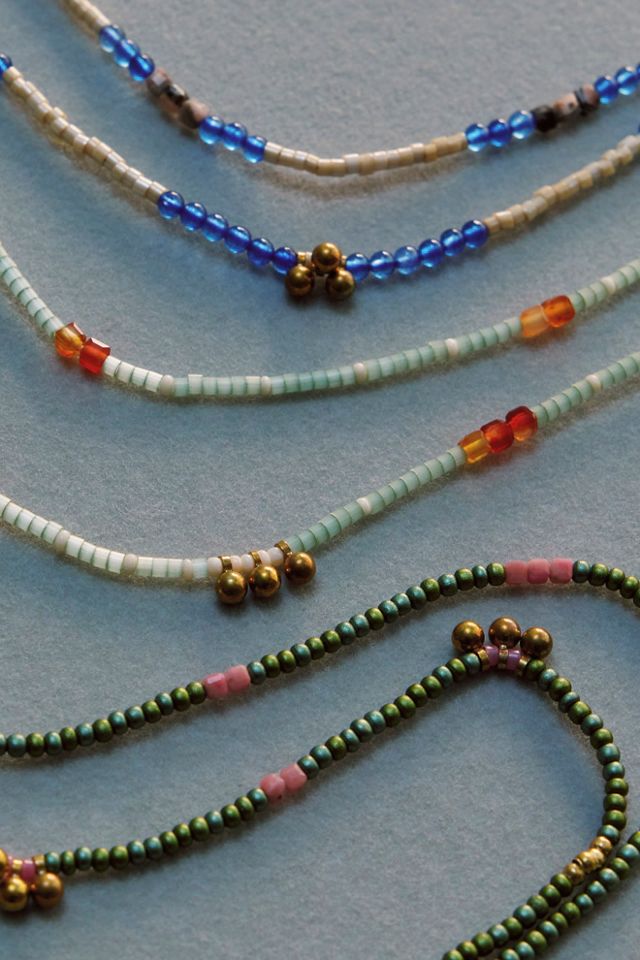 Bracelet de cheville Muse en perles semi-précieuses #5