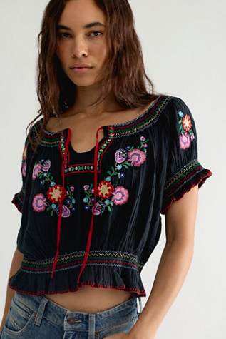 Spell Feliz Embroidered Blouse