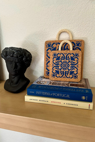 Tiradia Cork Portuguese Tile Hot Pad Trivet