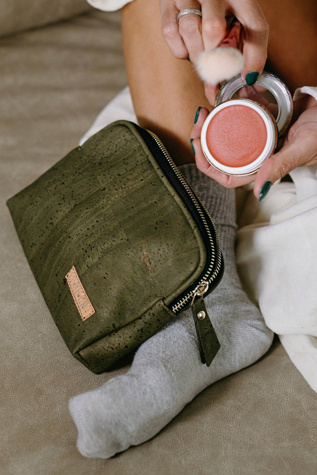 Женская сумка Tiradia Cork Sidekick Pouch, цвет: Армейский зелёный — фото 2