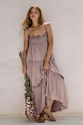 Wishful Bloom Maxi Dress by Free People in Purple, Size: XL