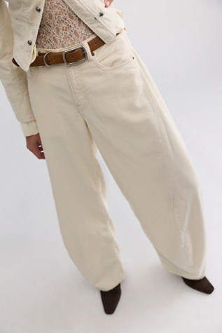 Denimist Remy Corduroy Barrel Jeans by Free People