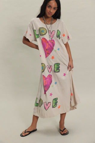 Magnolia Pearl Ring Master Love Maxi Tee Dress at Free People in White