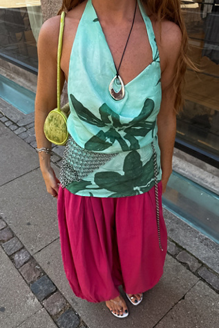 Amalina Printed Halter Top