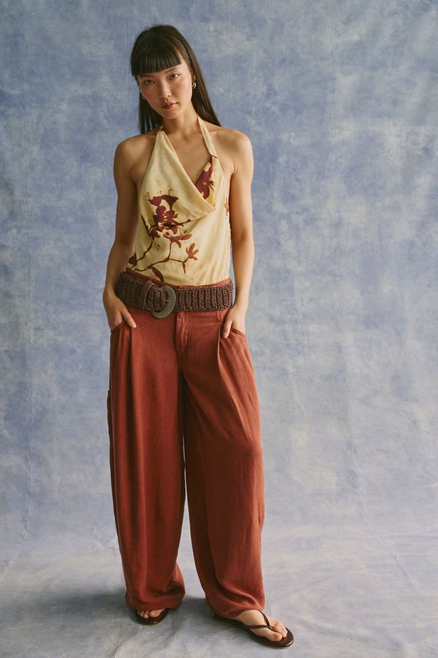 About It Baggy Linen Trousers #3