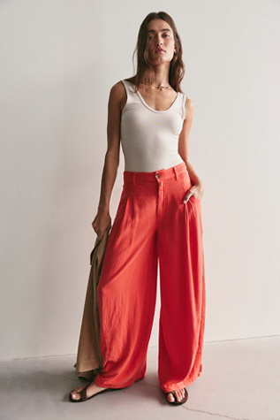 About It Baggy Linen Trousers