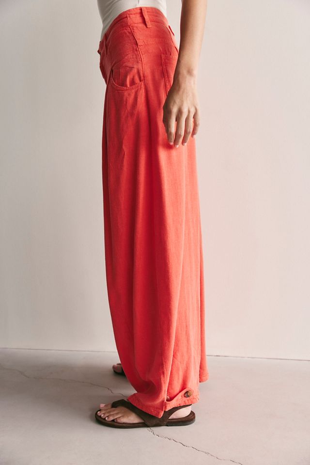 About It Baggy Linen Trousers #3
