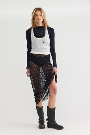 Spell Serpent Lace Maxi Skirt by Free People