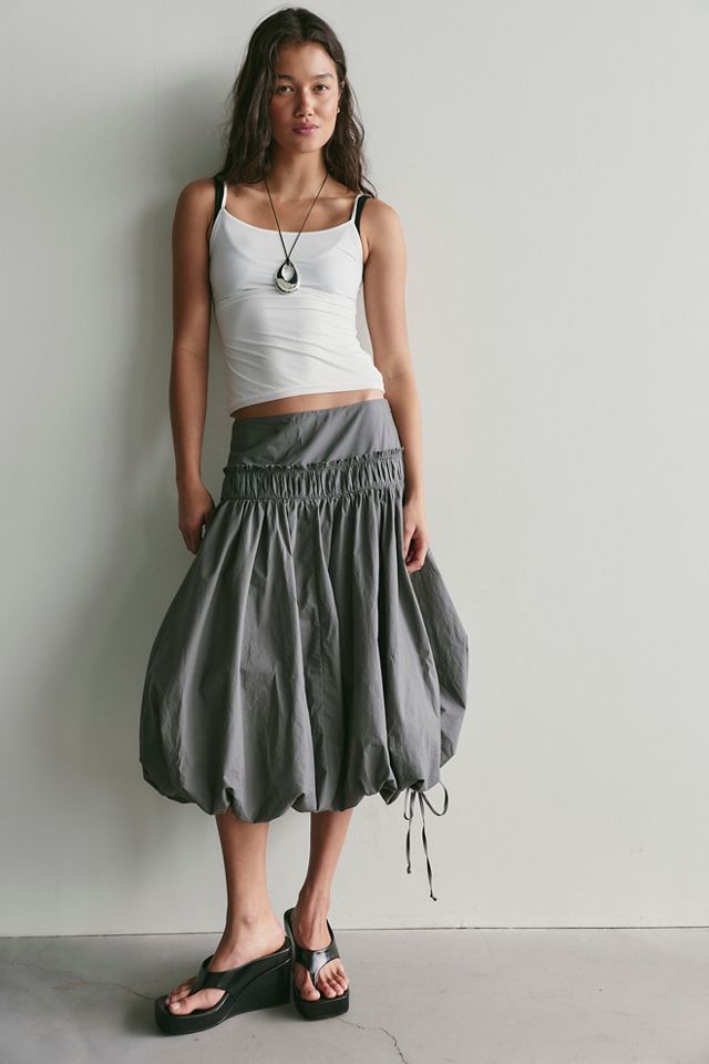 Sea Salt Midi Bubble Skirt #2