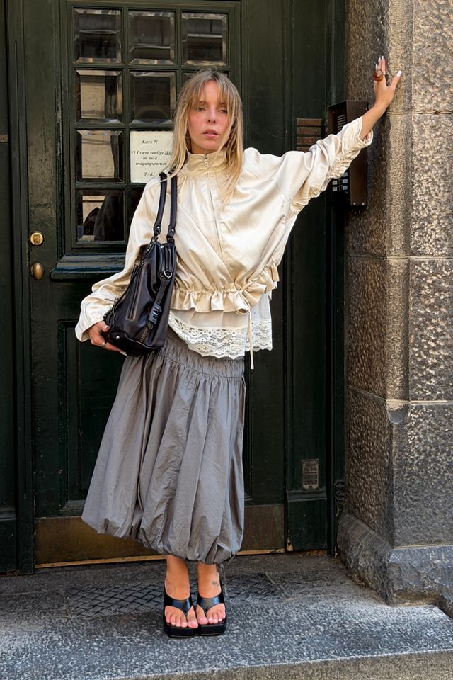 Sea Salt Midi Bubble Skirt #4