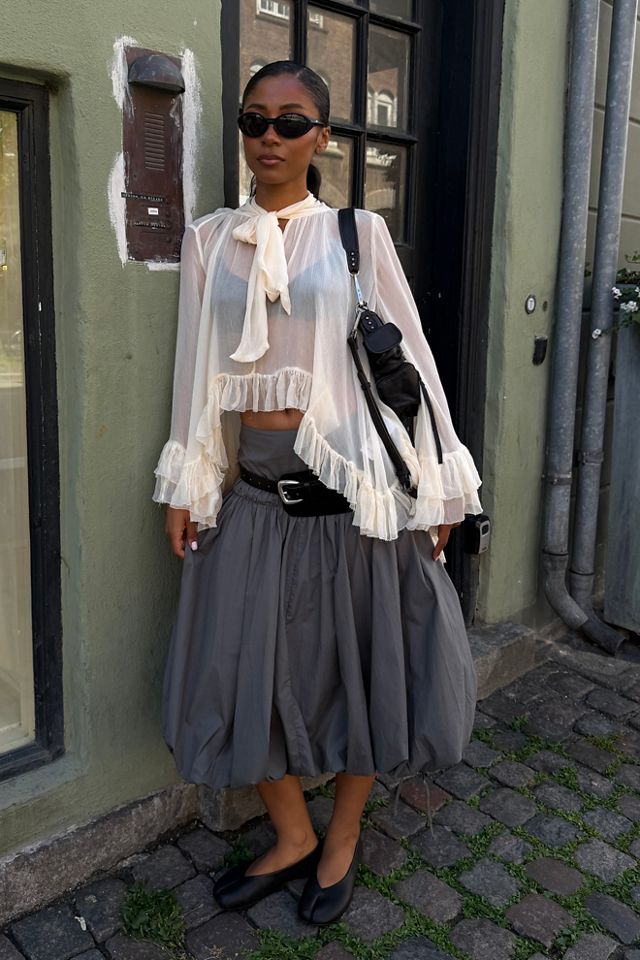 Sea Salt Midi Bubble Skirt #5