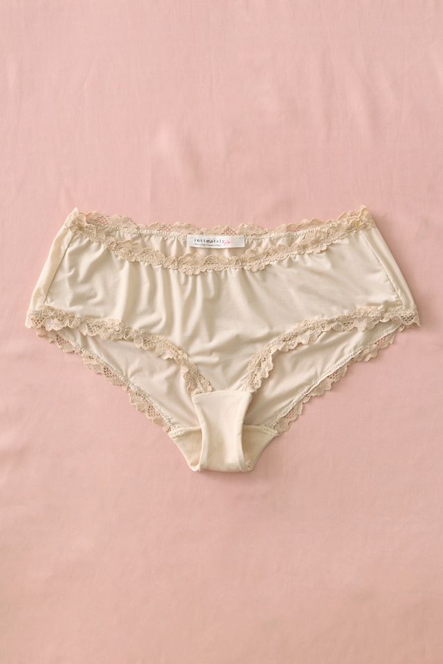 Charlie Lace Microfiber Low-Rise Boyshort Undies #3