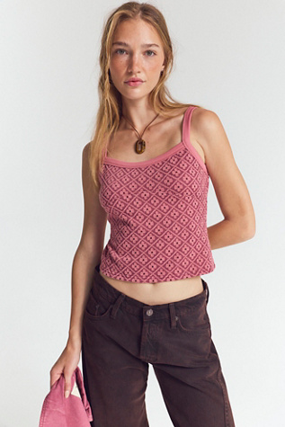 Junie Tank Top by Free People in Pink, Size: XL
