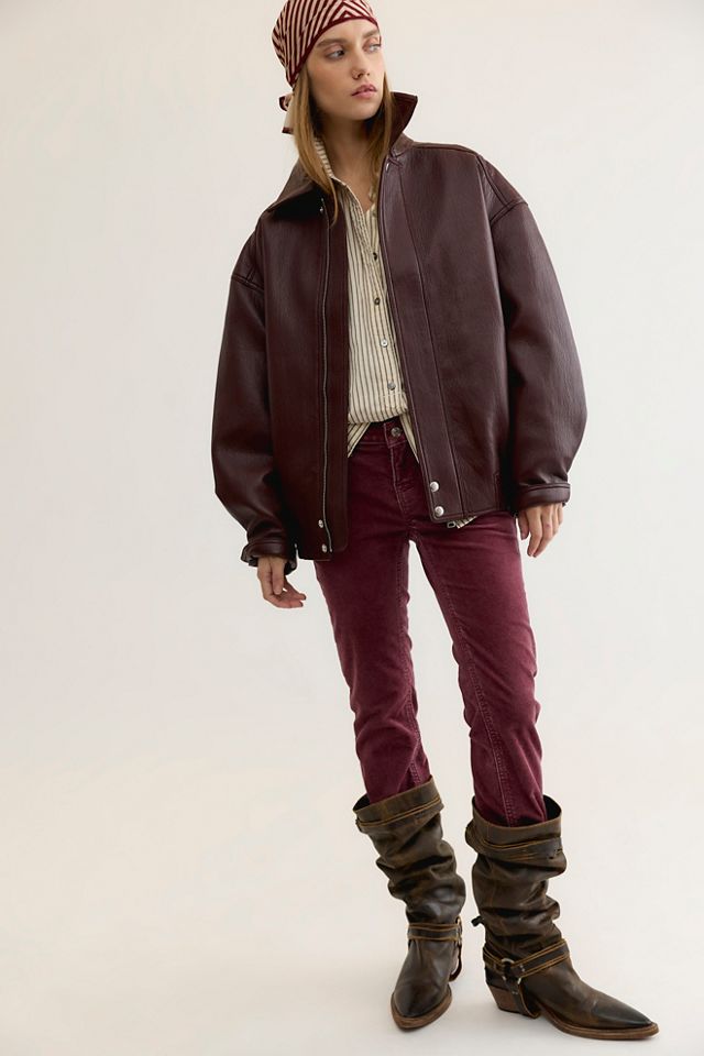 Veste bombardier en cuir végan Ona AGOLDE #2