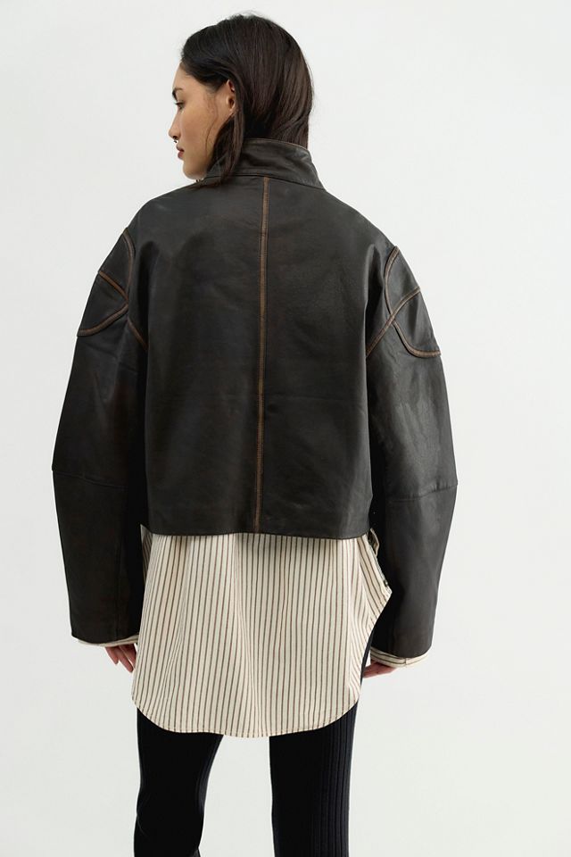 Veste en cuir Pierson AGOLDE #1