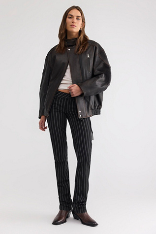 AGOLDE Danver Moto Leather Jacket