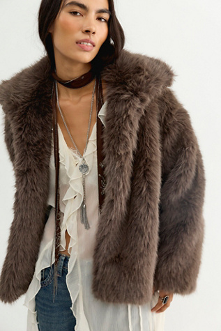 Citizens of Humanity Liliana Funnel-Neck Faux Fur Jacket