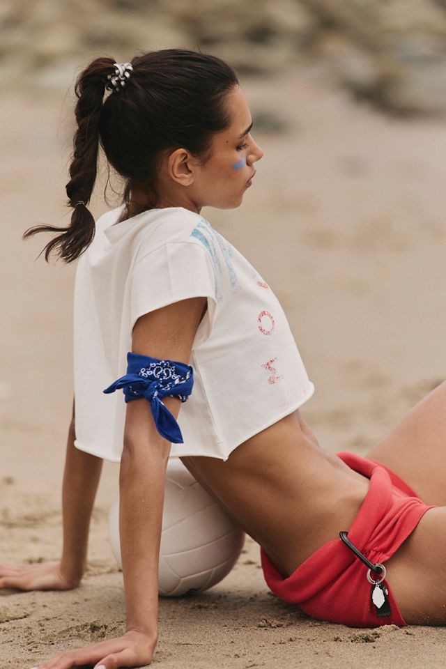 Hot Shot Graphic Cropped Tee #1