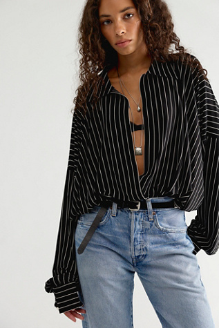 Norma Kamali Oversized NK Bodysuit