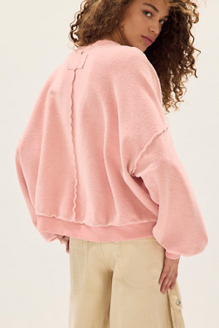 Live In This Pullover by LIFE Clothing Co. at Free People in Pink, Size: XL