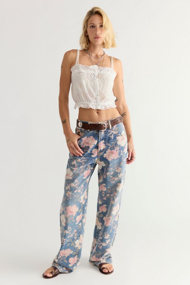 Jean Icon taille haute Lovelorn Bloom OneTeaspoon #1