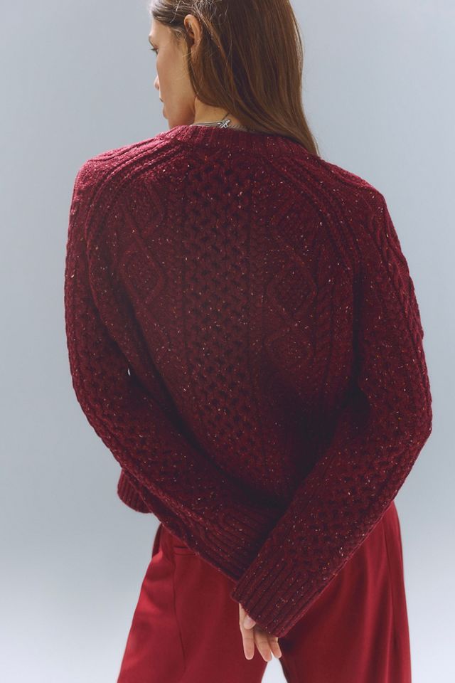 Pendleton Fisherman Cable Knit Wool Sweater #1