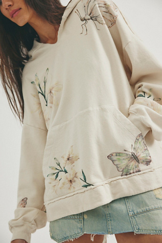 FP X Juliet Johnstone Hoodie at Free People in Birch Combo, Size: Large