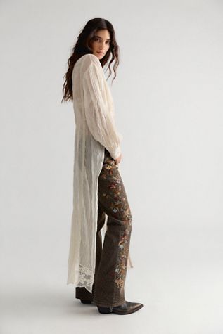 Driftwood Wyatt Printed & Embroidered Jeans