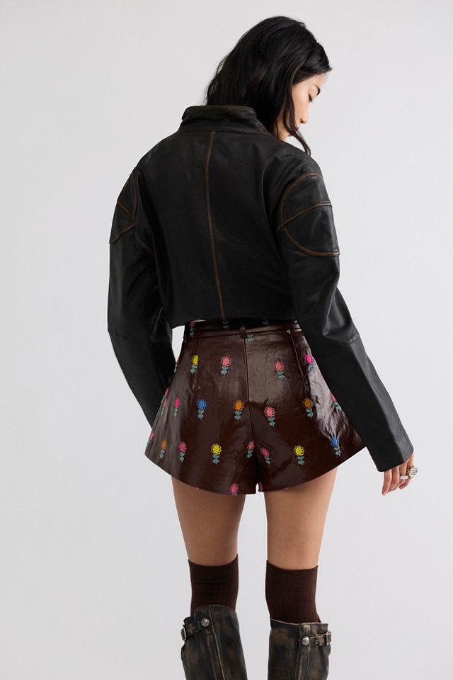 Short en cuir végétalien Luma CeliaB #1