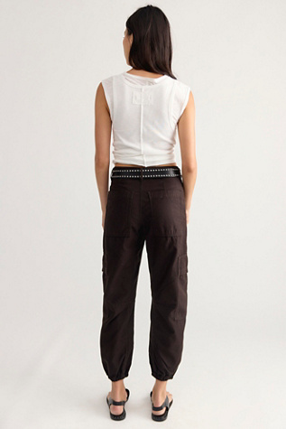 Женские брюки Citizens of Humanity Ciela Bubble Twill Utility, цвет: Тёмно-коричневый — фото 2