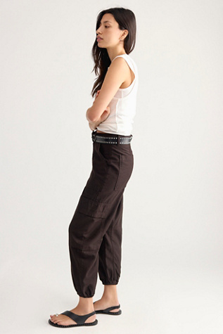 Женские брюки Citizens of Humanity Ciela Bubble Twill Utility, цвет: Тёмно-коричневый — фото 3