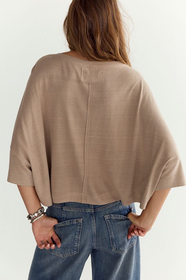 Ragabond Boxy Crew-Neck Silk Tee #1