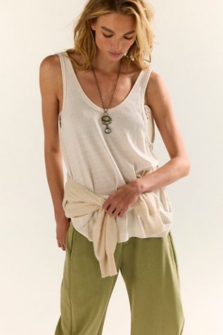 We The Free Scoop Neck Silk Tank