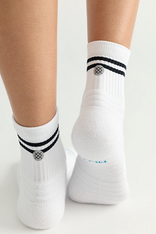 Stace Lined Up Quarter-Length Socks